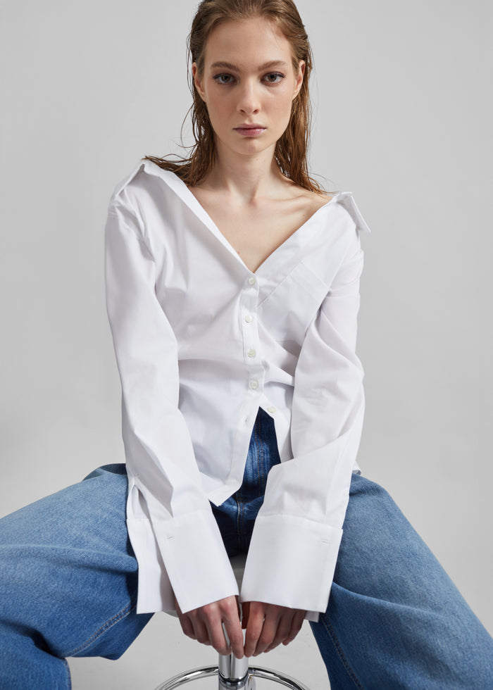 Tiona Fitted Shirt - White
