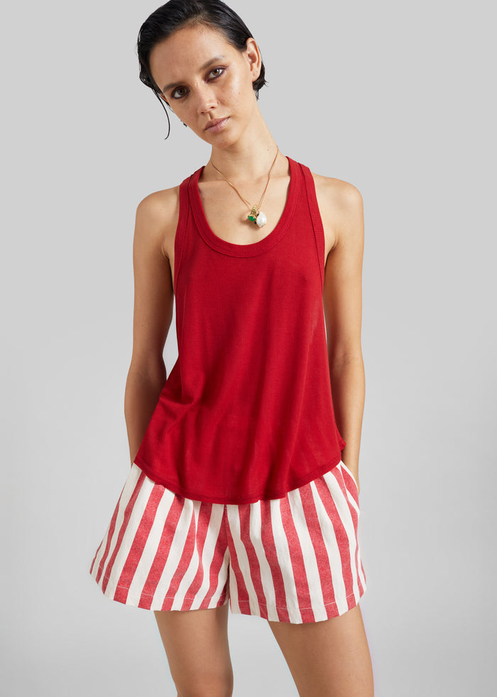 Tolfa Soft Tank Top - Red