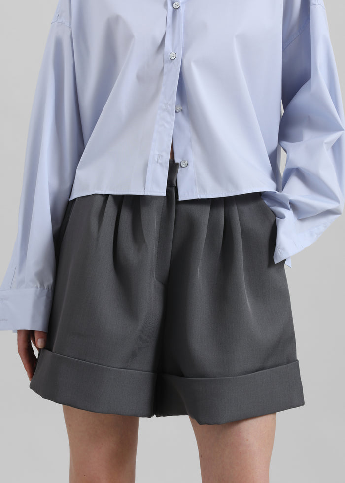 Tolmer Cuffed Shorts - Storm Grey