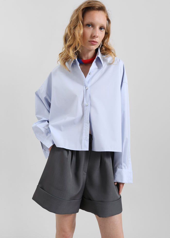 Tolmer Cuffed Shorts - Storm Grey