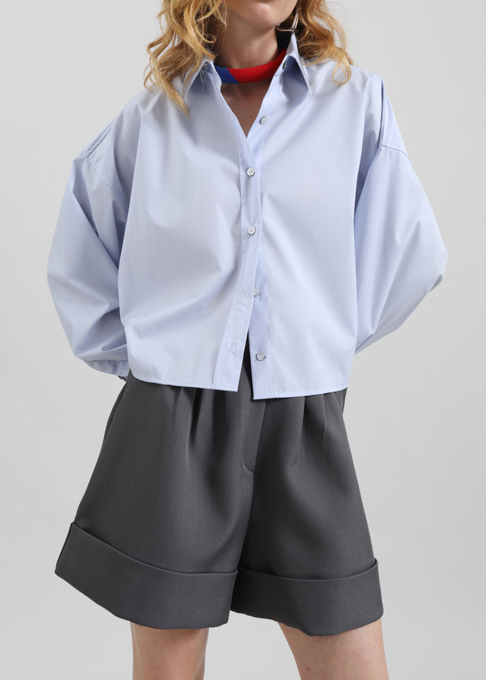 Tolmer Cuffed Shorts - Storm Grey