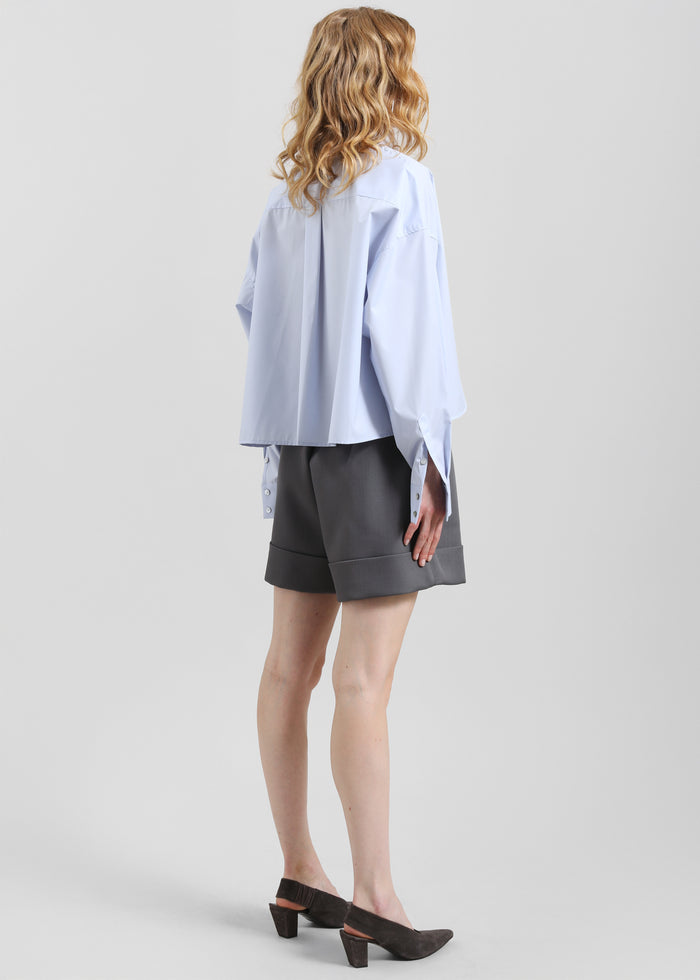 Tolmer Cuffed Shorts - Storm Grey