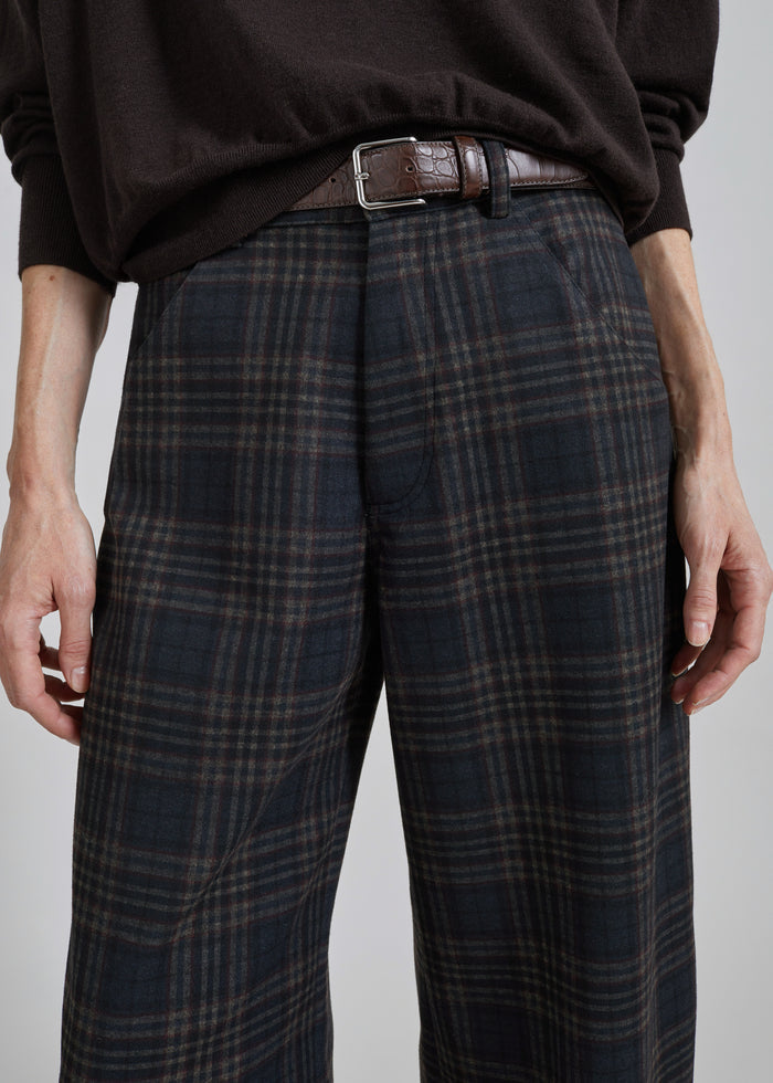 Toni Croc Patent Leather Belt - Brown/Silver