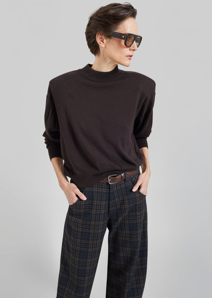 Toni Croc Patent Leather Belt - Brown/Silver