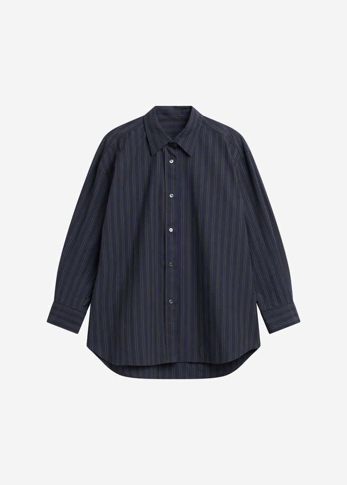 Toulon Shirt - Navy/Black Stripe
