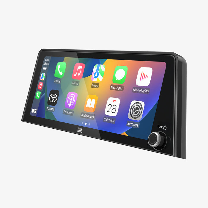 AGL07611 - Toyota Prius 12.3-inch Screen Protector GLAS.tR SLIM Anti-Glare in Clear Matte showing the front and partial side of a device with a screen protector installed
