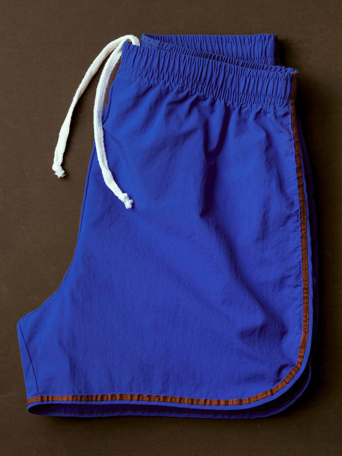 Dark Slate Blue track short in blue
