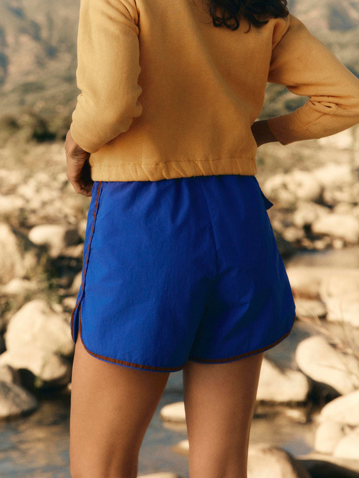 Midnight Blue track short in blue