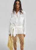 Trevas Sheer Shirt - White