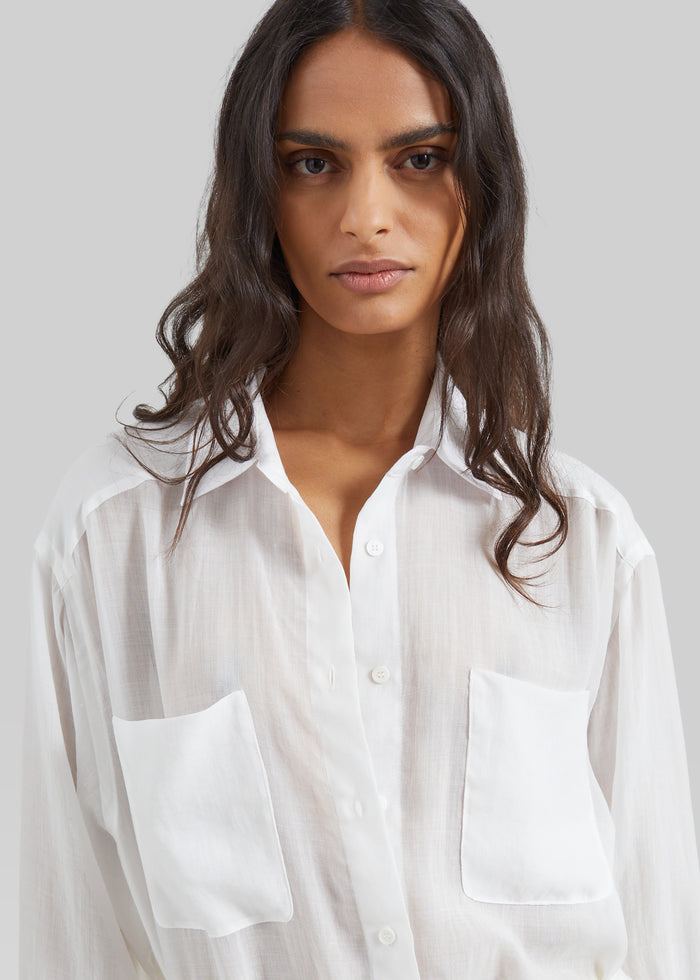 Trevas Sheer Shirt - White