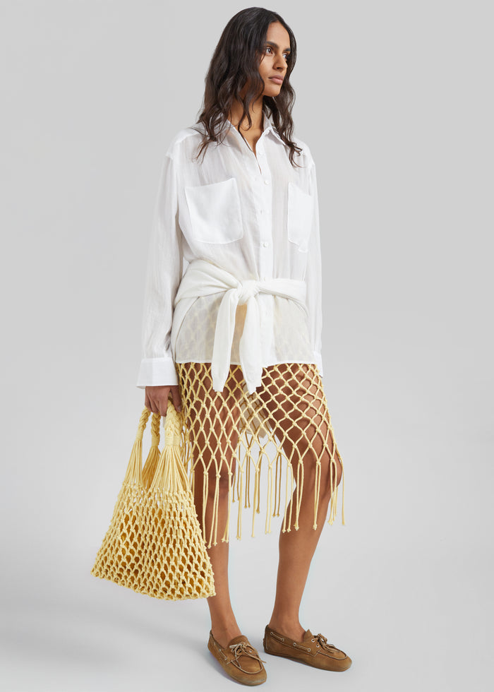 Trevas Sheer Shirt - White