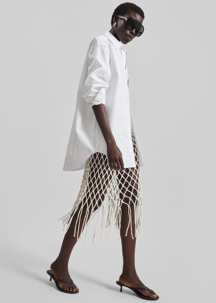 Tropea Macrame Skirt - Ecru