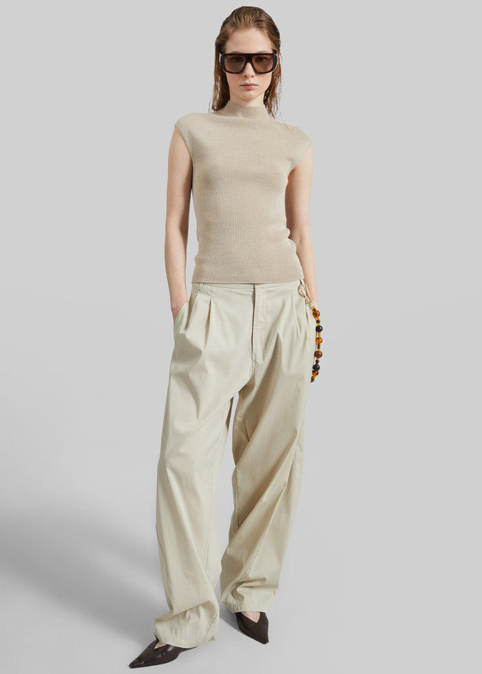 Troyes Knit Top - Beige