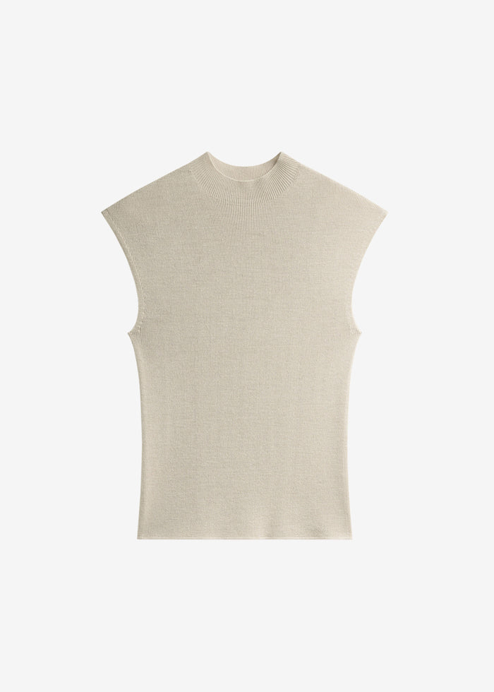 Troyes Knit Top - Beige