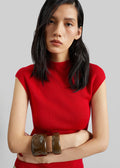 Troyes Knit Top - Red