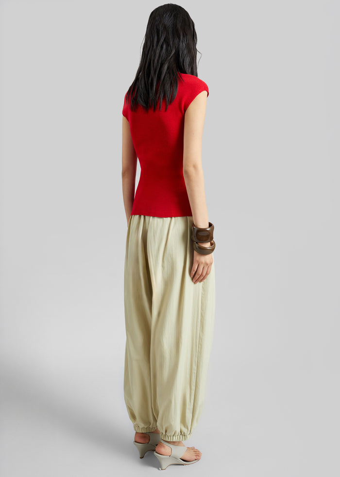 Troyes Knit Top - Red