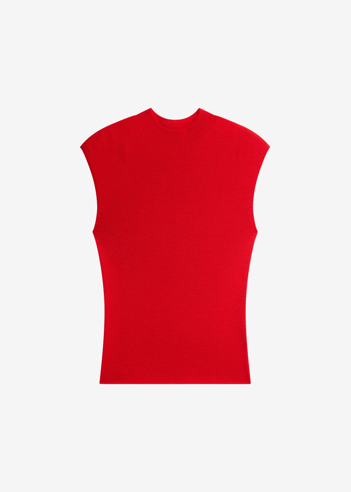 Troyes Knit Top - Red