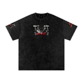 Trust no one - Snow Washed Oversized Cotton T-Shirt