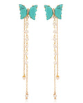 Turquoise Butterfly Dangle Earrings