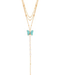 Turquoise Butterfly Lariat
