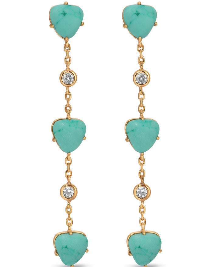 Turquoise Solstice Dangle Earrings