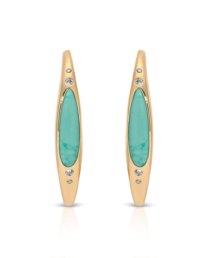 Turquoise Solstice Hoops