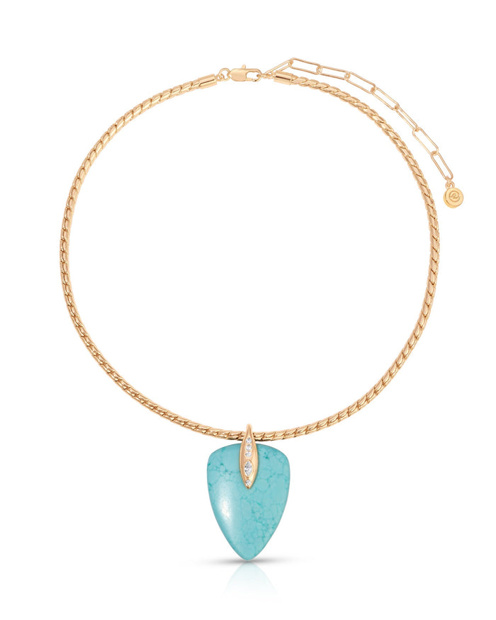 Turquoise Solstice Pendant Choker