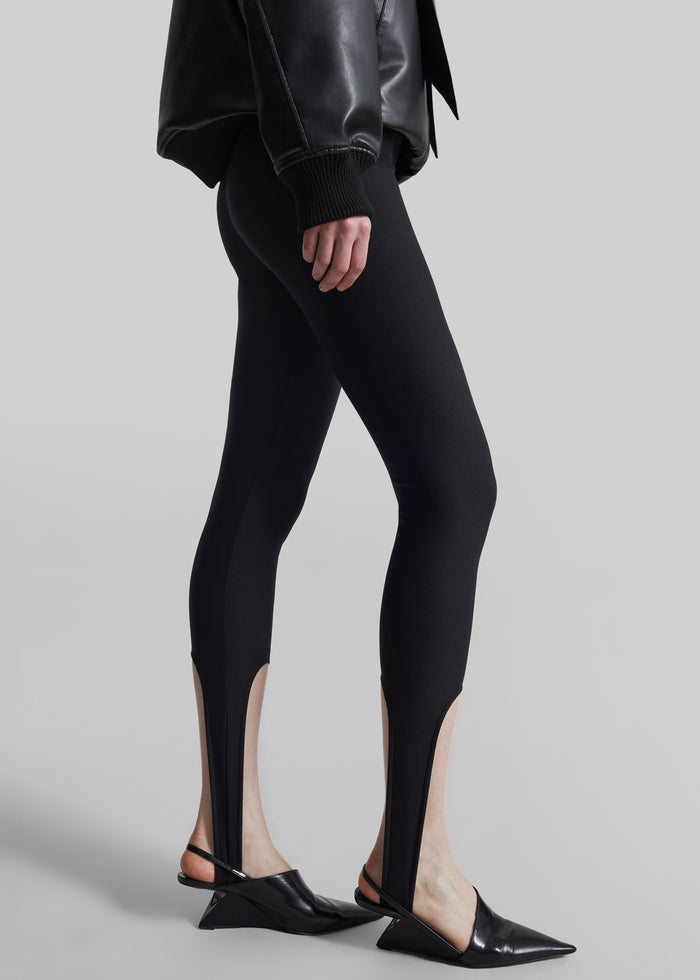 Twilla Stirrup Leggings - Black