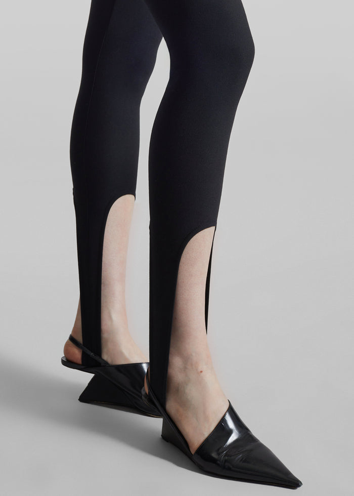 Twilla Stirrup Leggings - Black