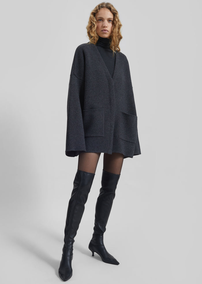 Tynset Oversized Cardigan - Charcoal