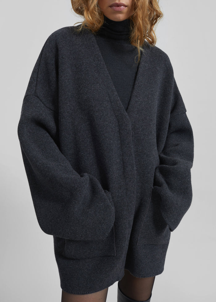 Tynset Oversized Cardigan - Charcoal