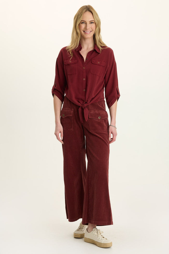 Wearables Tyrell Lightweight Tie-Front Button-Up