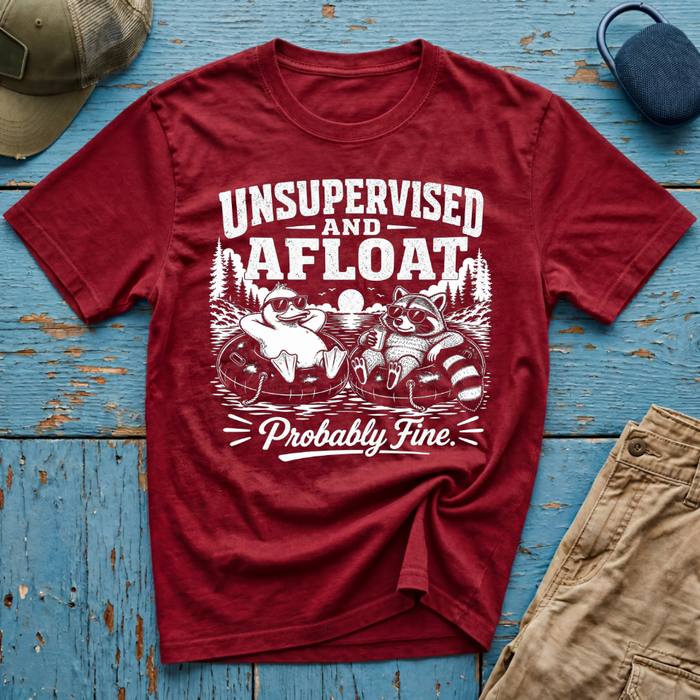 Unsupervised and Afloat Graphic T-Shirt