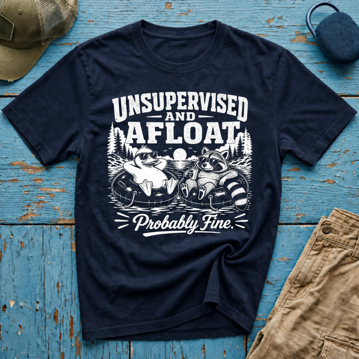 Unsupervised and Afloat Graphic T-Shirt