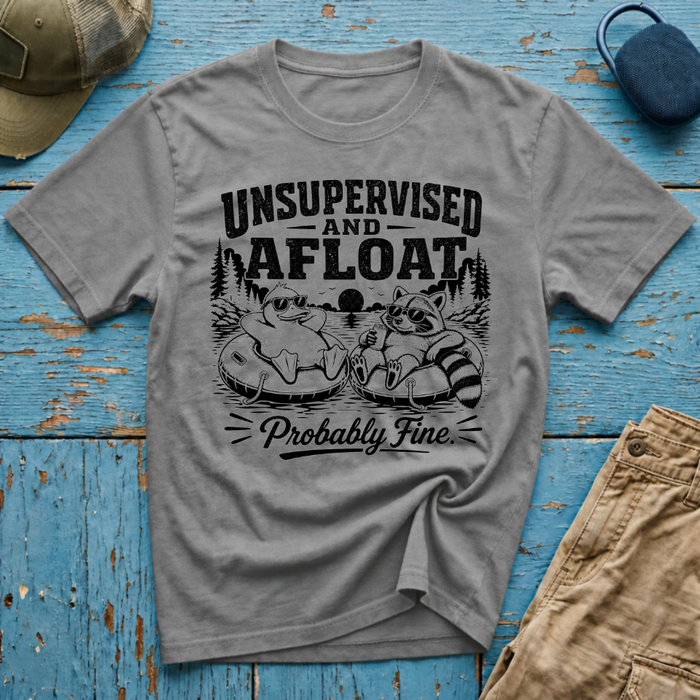 Unsupervised and Afloat Graphic T-Shirt