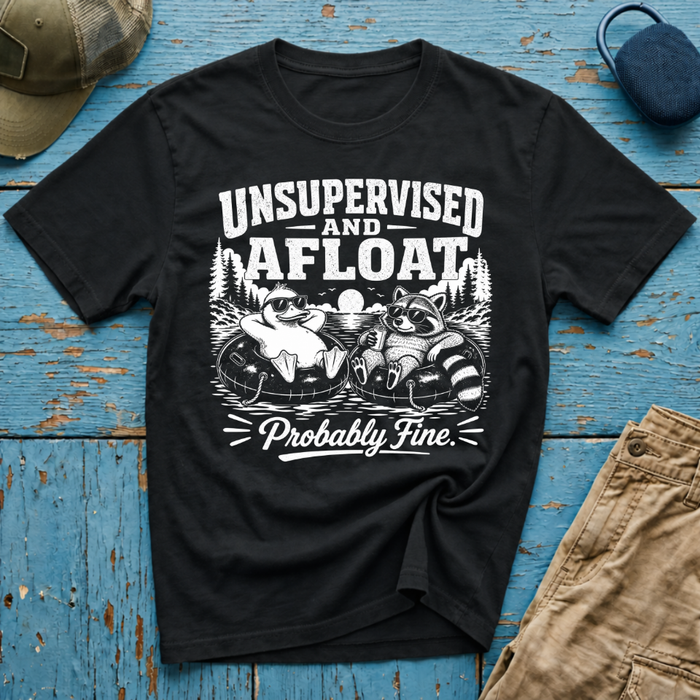 Unsupervised and Afloat Graphic T-Shirt