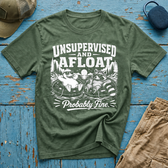 Unsupervised and Afloat Graphic T-Shirt