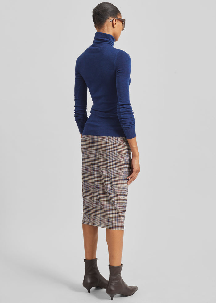 Utica Thin Turtleneck Sweater - Blue