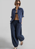 Vannes Balloon Pants - Navy