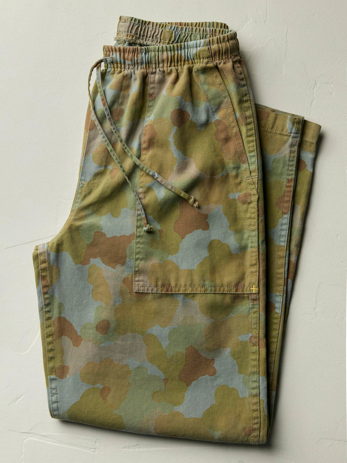 Light Gray ventura chore pant in painted camo