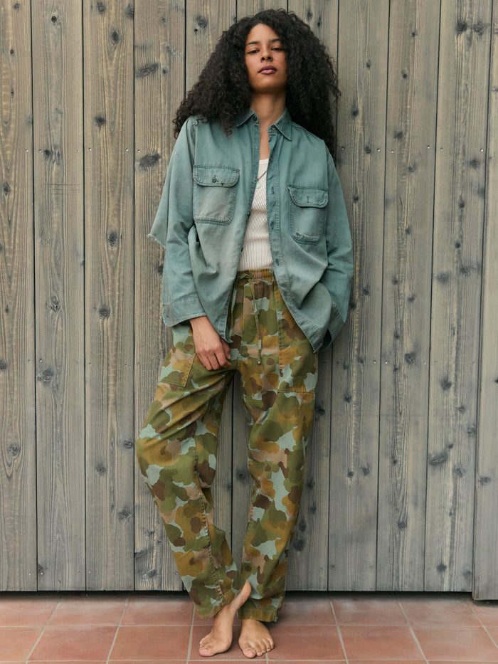 Slate Gray ventura chore pant in painted camo