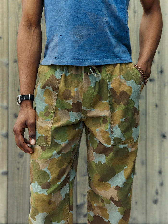 Slate Gray ventura chore pant in painted camo