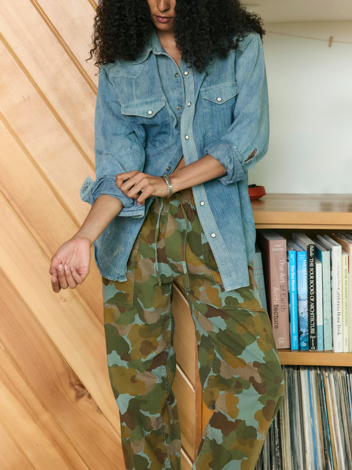 Wheat ventura chore pant in painted camo