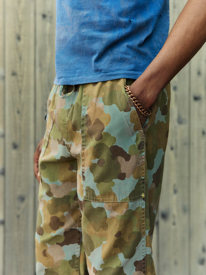 Slate Gray ventura chore pant in painted camo