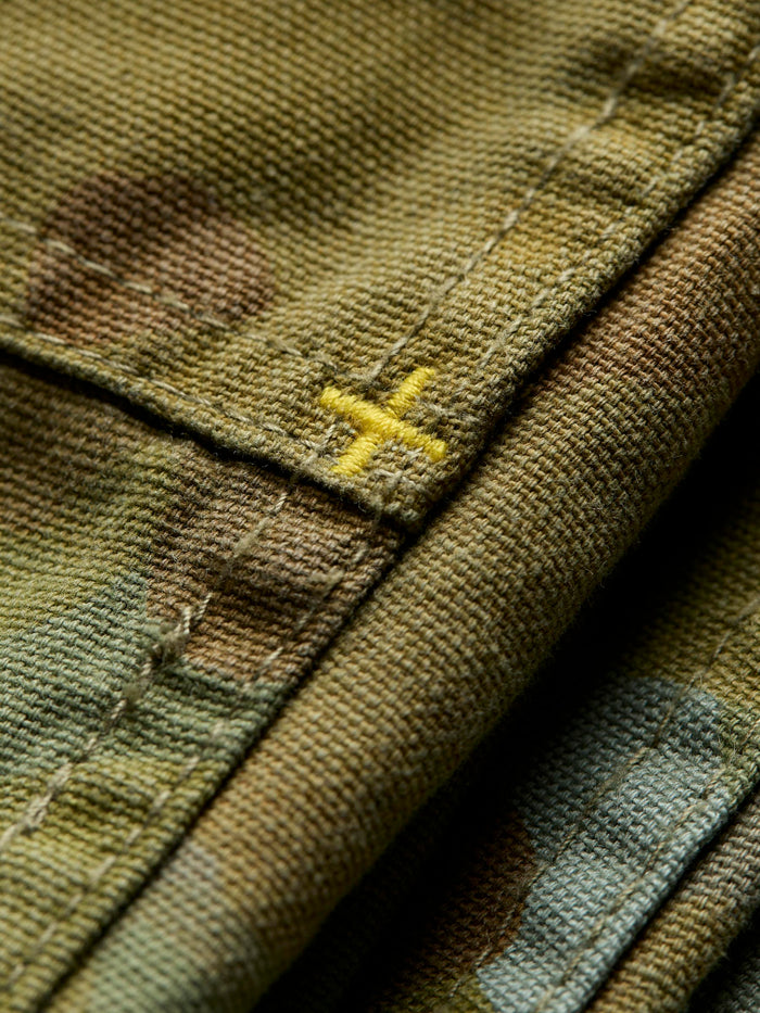 Black ventura chore pant in painted camo