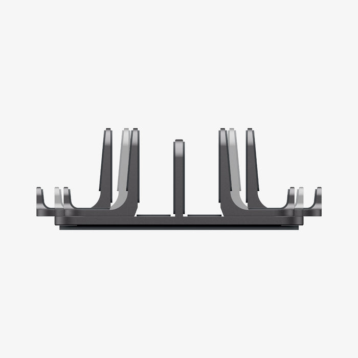AMP10640 - Vertical Laptop Stand | LD208S4 in Space Gray showing side