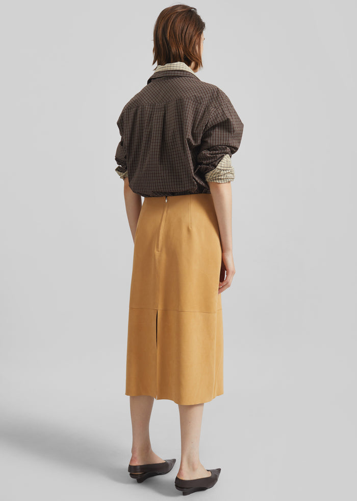 Vesta Cotton Shirt - Brown Plaid