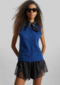 Villena Knit Vest - Blue