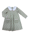 vintage floral pleat dress