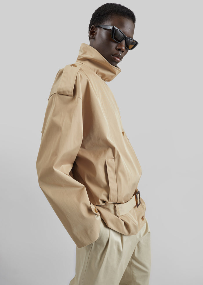 Virar Short Trench - Beige